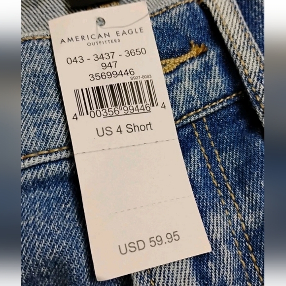 American Eagle Highest Rise 90's Boyfriend Jeans Women's Size 4 Short NWT - Picture 4 of 6